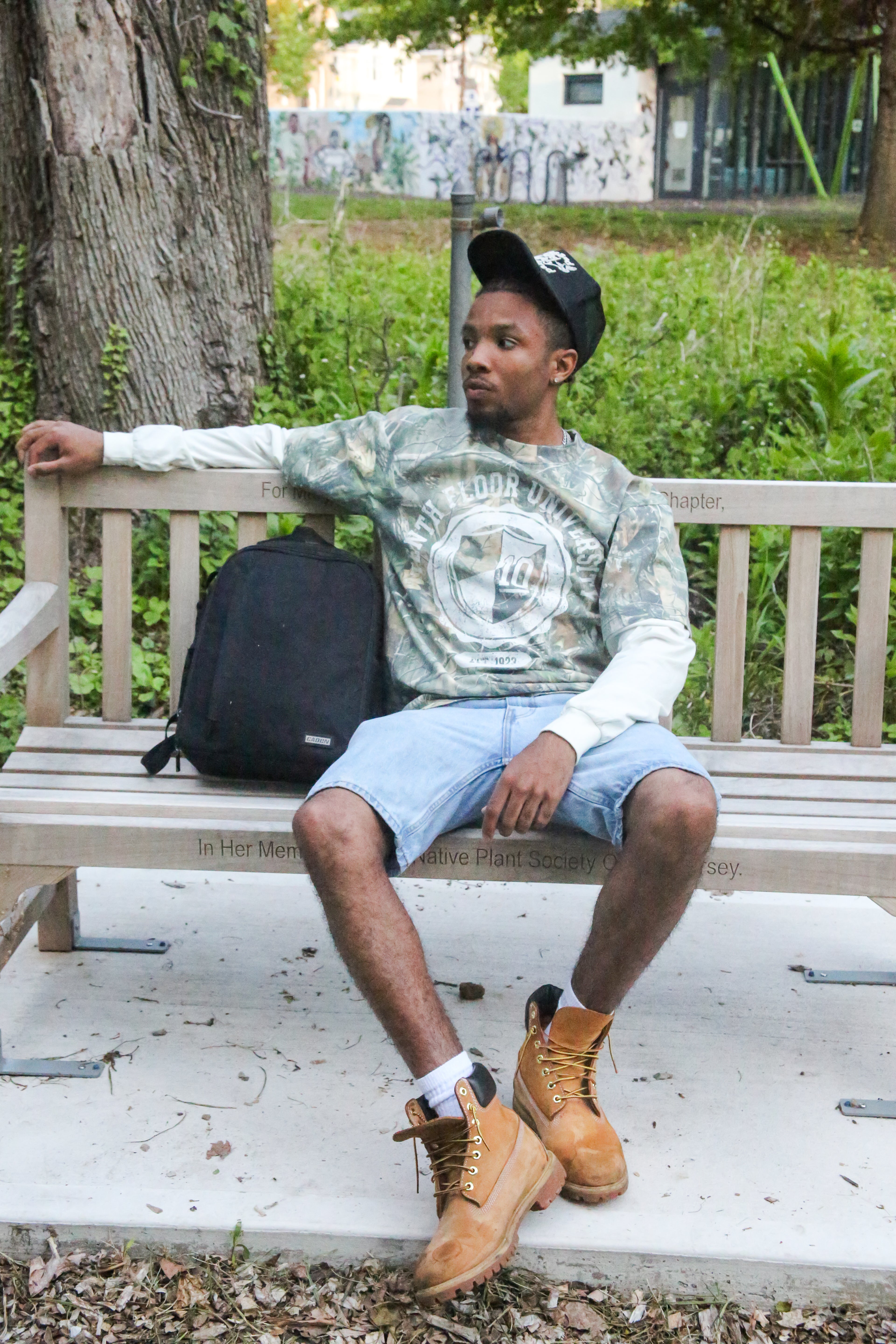 "Tenth Floor University" Camo Double-Layered Tee